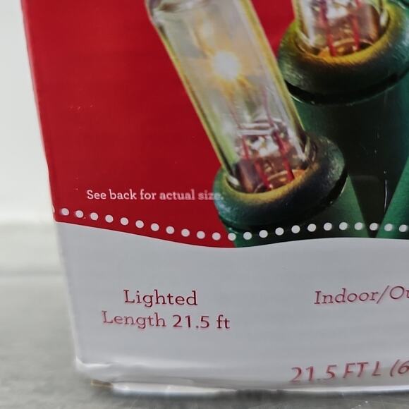 Holiday Time • 100 Clear Mini Lights • Green Wire • Indoor/Outdoor • 23' [2] - Picture 2 of 15